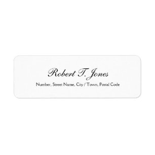 Klassiek kalligrafie schrift Elegante witte sticke Etiket