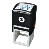 Klassiek kalligrafie script letter M monogram Zelfinktende Stempel (Product)