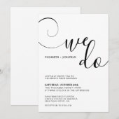 Klassiek kalligrafiescript wij binden kaart (Voorkant / Achterkant)