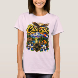 Klassiek Kamperen in de Rocky Mountains in Colorad T-shirt