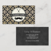 Klassiek Kapperzaak Cirkelpatroon Visitekaartje (Voorkant / Achterkant)