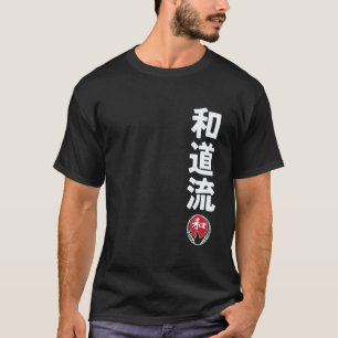 Klassiek Karate Wado Ryu Kanji Japans Martial Art T-shirt
