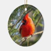 Klassiek Kardinaal Portret Keramisch Ornament (Links)