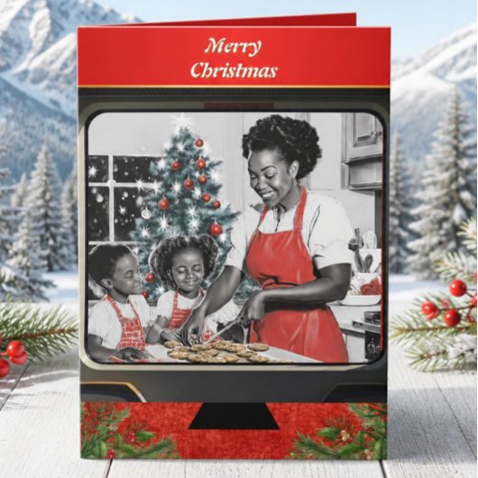Klassiek Kerst Bakken Feestdagen Kaart