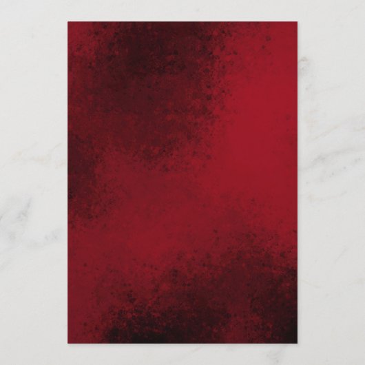 Klassiek Kerst Bloemstuk Initialen Bruiloft Menu (Achterkant)