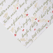 Klassiek kerst carols tissuepapier (Detail)