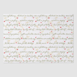 Klassiek kerst carols tissuepapier