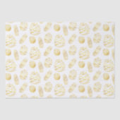 Klassiek Kerst Goud Pinecones Tissue Papier (Voorkant)