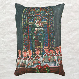 Klassiek Kerst Kinderkoor dat zingt in de Kerk Accent Kussen
