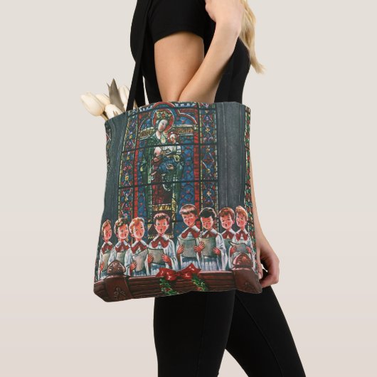 Klassiek Kerst Kinderkoor dat zingt in de Kerk Tote Bag (Dichtbij)