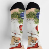 Klassiek Kerst Oproep! Jolly Santa Claus Sokken (Top)