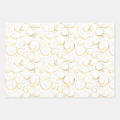 Klassiek kerst poinsettia inpakpapier (Voorkant 3)