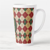 Klassiek, Kerst/winter argyle patroon Latte Mok (Rechts)