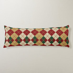 Klassiek, Kerst/winter argyle patroon Lichaamskussen