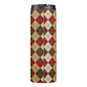 Klassiek, Kerst/winter argyle patroon Thermosbeker (Achterkant)