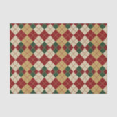 Klassiek, Kerst/winter argyle patroon Tissuepapier (Voorkant)