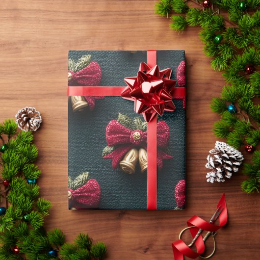 Klassiek kerstbelwikkelpapier | Elegant Ho Cadeaupapier (Feestdagen Geschenken)