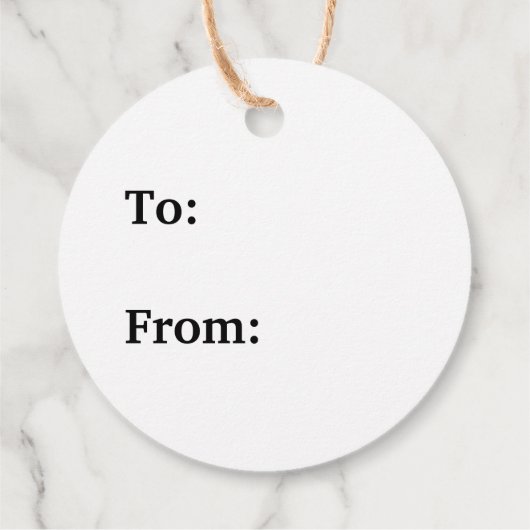 Klassiek  kerstcadeau bedankjes labels (Achterkant)