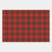 klassiek kerstcadeautje met tartan inpakpapier vel (Voorkant 2)