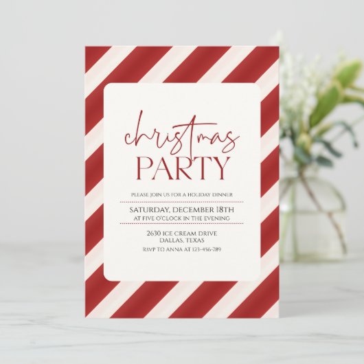 Klassiek kerstfeest kaart (Staand voorkant)