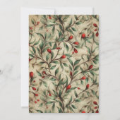 Klassiek Kerstfeest Party in Retro Stijl Kaart (Achterkant)