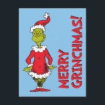 Klassiek| Kerstman Feestdagenkaart<br><div class="desc">De feestdagen zijn niet compleet zonder The Grinch!  HOE DE GROTE STOLE CHRISTMAS EEN klassiek verhaal is van een stad genaamd Who-ville en hoe de kerstgeest zelfs de koudste harten kan smelten.</div>