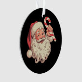 Klassiek Kerstman gezicht grappige oude  Ornament (voorkant)