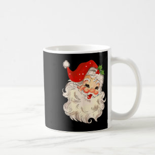 Klassiek Kerstman Gezicht Kerstmis Kerstman Koffiemok