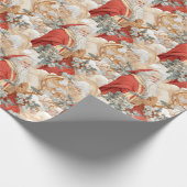 Klassiek Kerstmis Cadeaupapier (Hoek)