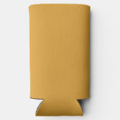 Klassiek Kerstmis Goud Herfst Winter Effen Kleur Seltzer Blikjeskoeler (Achterkant)