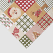 Klassiek Kerstmis met Vintage Patchwork Tissuepapier (Detail)