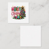 Klassiek Kerstmis Notitiekaartje (Voorkant / Achterkant)