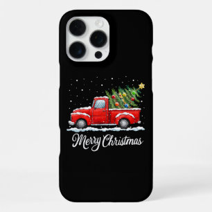 Klassiek Kerstmis Rode Truck Ouderwetse Kerstmis iPhone 16 Pro Max Hoesje