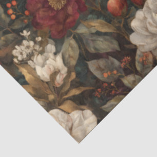 Klassiek Kerstmis Rood en Crème Winter Bloemstuk Tissuepapier