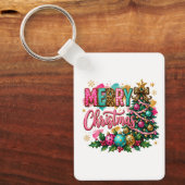 Klassiek Kerstmis Sleutelhanger (Voorkant)