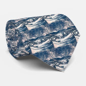 Klassiek Kerstmis, Winterlandschap met besneeuwde  Stropdas (Opgerold)