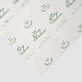 Klassiek kerstmonogram tissuepapier (Detail)