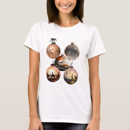 Klassiek kerstornament assortiment t-shirt