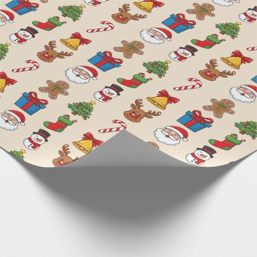 Klassiek kerstpapier cadeaupapier (Hoek)