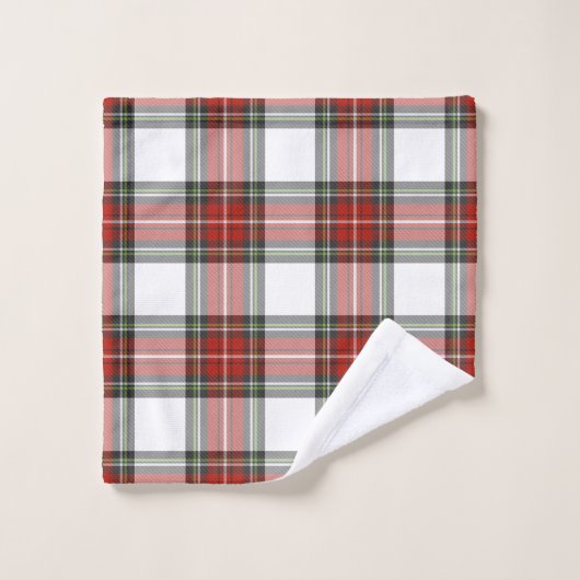 Klassiek kerstpatroon bad handdoek (Wasdoekje)