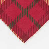 Klassiek Kerstpatroon Fleece Deken (Hoek)