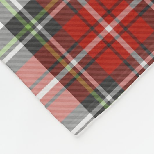 Klassiek kerstpatroon fleece deken (Hoek)