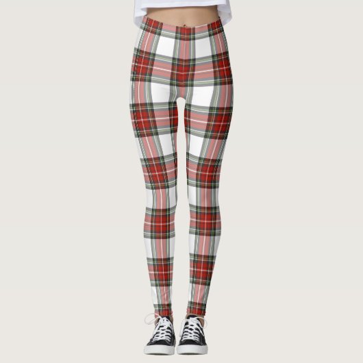 Klassiek kerstpatroon leggings (Voorkant)