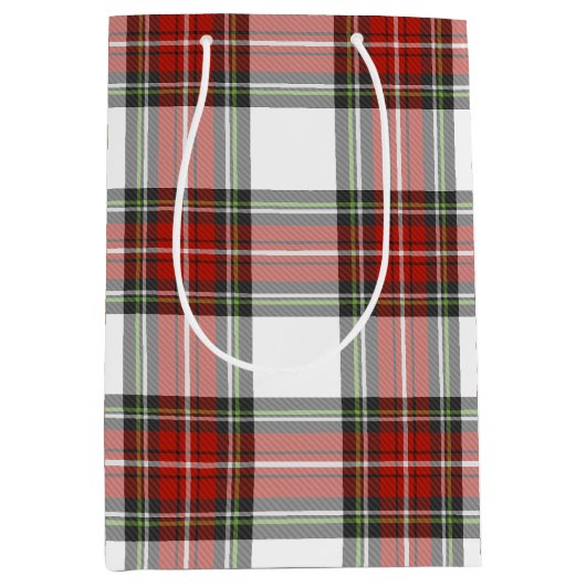 Klassiek kerstpatroon medium cadeauzakje (Voorkant)