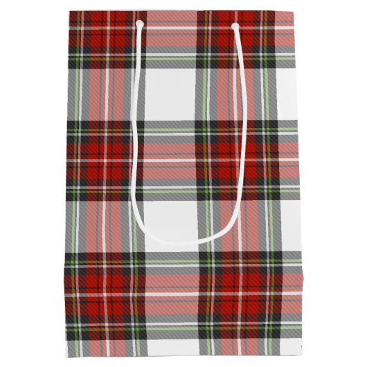 Klassiek kerstpatroon medium cadeauzakje (Achterkant)