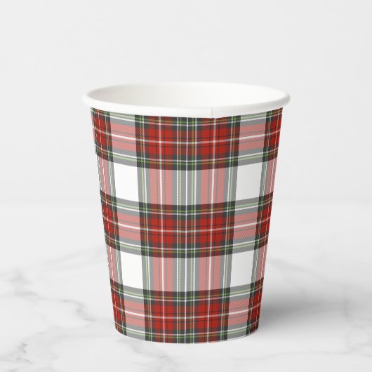 Klassiek kerstpatroon papieren bekers (Rechts)