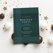 Klassiek Kerstplaid eenvoudig groen feestje Kaart