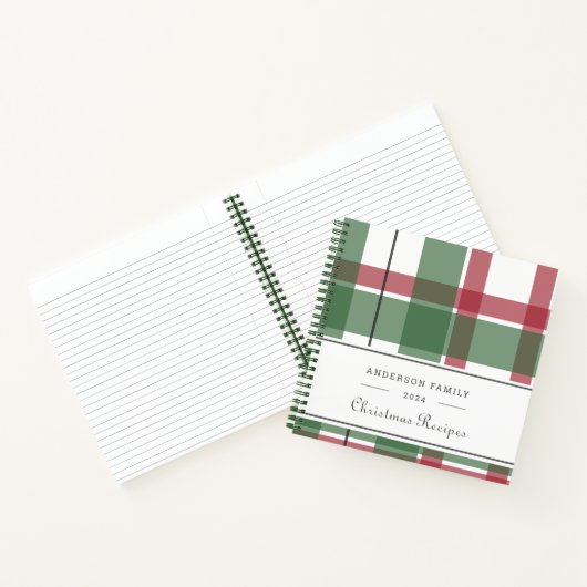 Klassiek kerstplakfamilierecept notitieboek (Binnen)