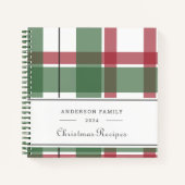 Klassiek kerstplakfamilierecept notitieboek (Voorkant)