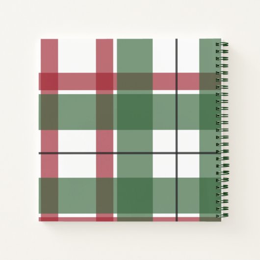 Klassiek kerstplakfamilierecept notitieboek (Achterkant)